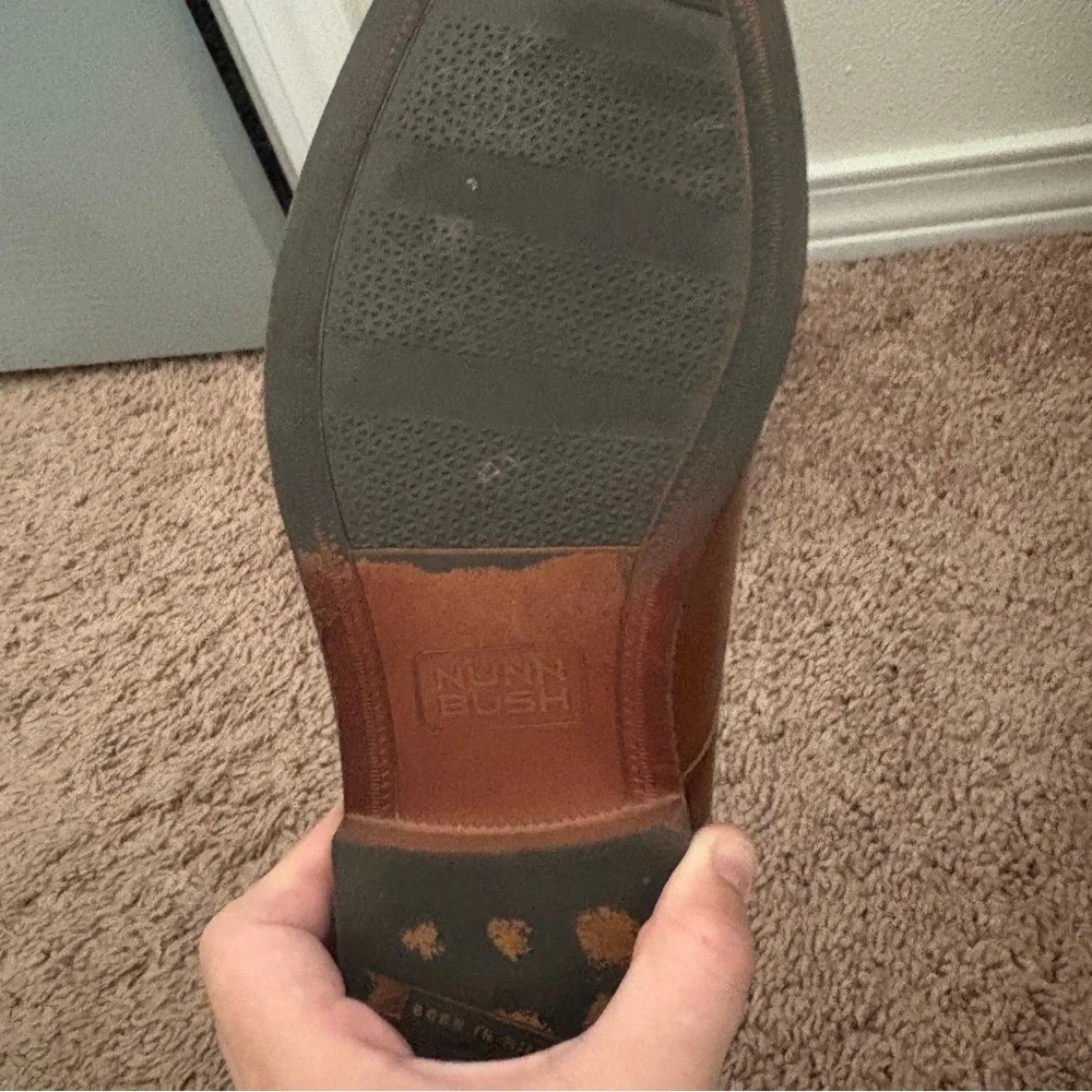 Nunn Bush® Westfield Men's Leather Oxford Dress Shoes in Brown Cognac Size 8